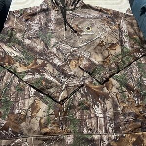 Dunbrooke Brown and Green Camo Washington Redskins Hooded Pullover 3XL